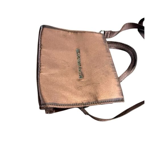 Brandon Blackwood ESR “End Systemic Racism” Satin Mini Tote Brown OS - Picture 3 of 10